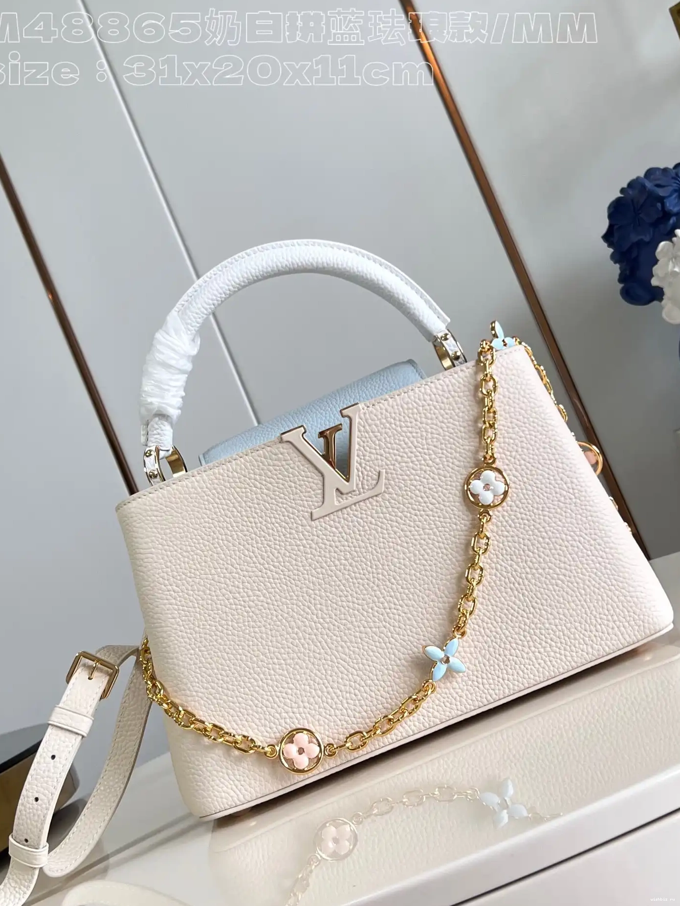 WIS LOUIS BB-31.5*20*11CM CAPUCINES VUITTON 0424